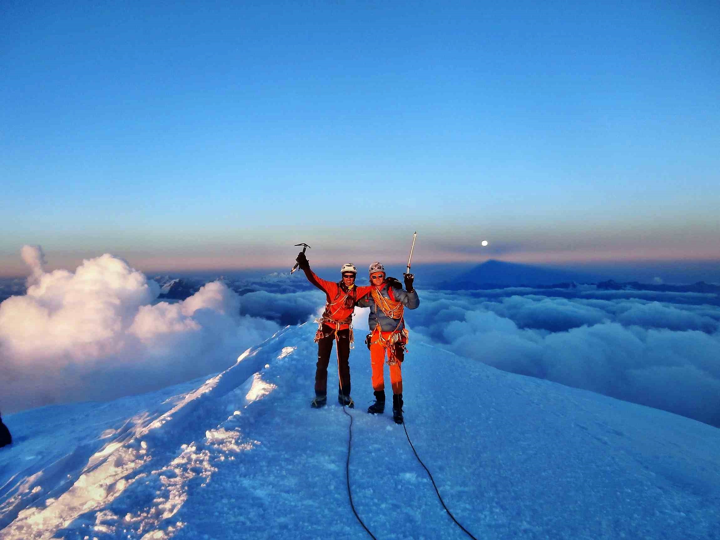 Cumbre del Mont Blanc 4810m